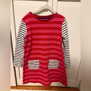 Mini Boden 6-7 Striped Dress